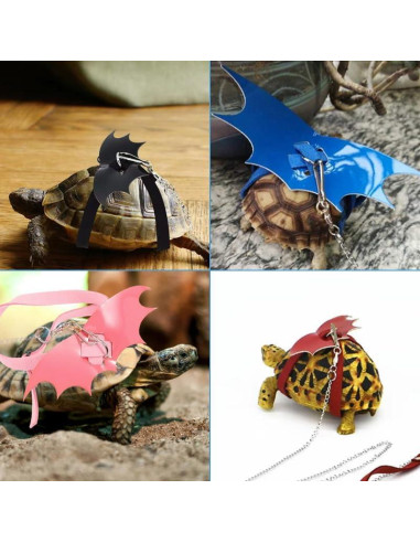 Arnés y Correa Ajustable para Tortuga HOKABLE Azul S