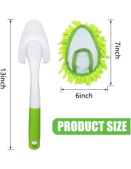 Kit de Plumeros de Microfibra HTOOLPRO - 4 Cabezas Reutilizables
