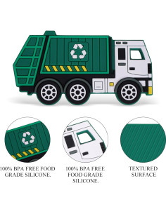 Chupete de Silicona Cuebo Camión de Basura para Bebés 2
