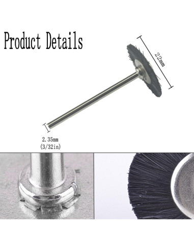 Cepillo de Cerdas de Nylon T 20 Piezas Luo Ke para Pulido