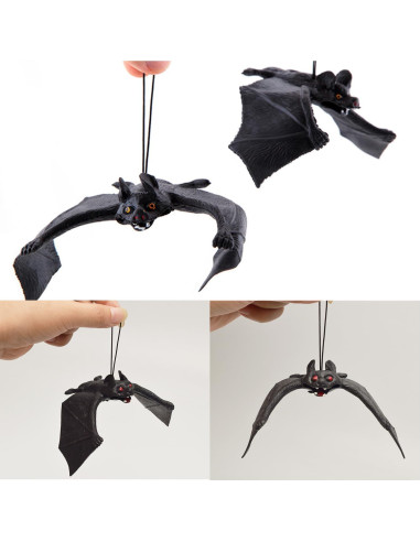 10 Piezas Murciélagos Colgantes Halloween QEYRIYI Decoración