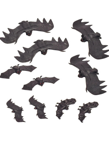 10 Piezas Murciélagos Colgantes Halloween QEYRIYI Decoración