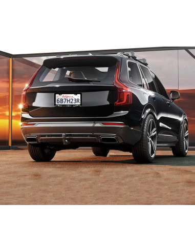 Marco de Placa de Licencia RTINRAN Montañas 30.48x15.24 cm Acero Inoxidable