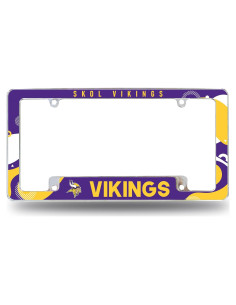 Marco de Placa de Licencia Rico Industries Minnesota Vikings 30x15 cm