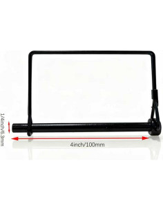 Paquete de 4 Pasadores de Enganche Truleego 6.35x10.16cm Acero 2