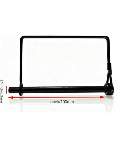 Paquete de 4 Pasadores de Enganche Truleego 6.35x10.16cm Acero