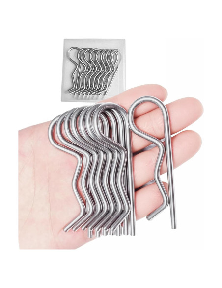 Pasadores de Cotter Jjssnower 3.5x75 mm - 8 Piezas de Acero Inoxidable