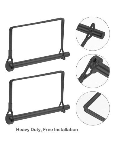 Paquete de 4 Pasadores de Enganche Truleego 6.35x10.16cm Acero