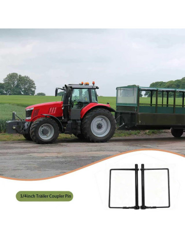 Paquete de 4 Pasadores de Enganche Truleego 6.35x10.16cm Acero