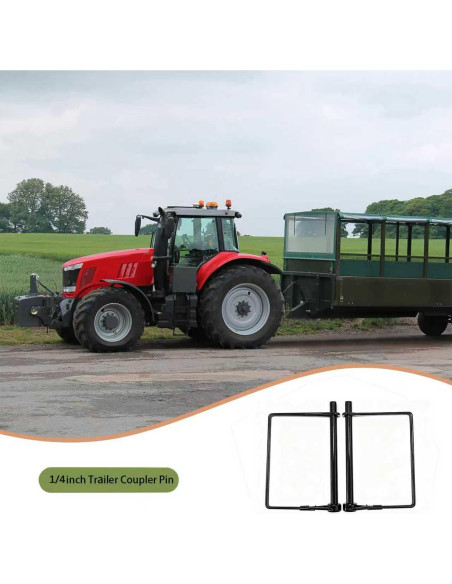 Paquete de 4 Pasadores de Enganche Truleego 6.35x10.16cm Acero