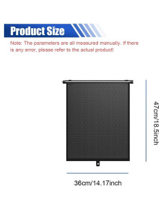Protector Solar Retráctil DUSCOKE para Ventana de Auto 46.99x35.88cm 2