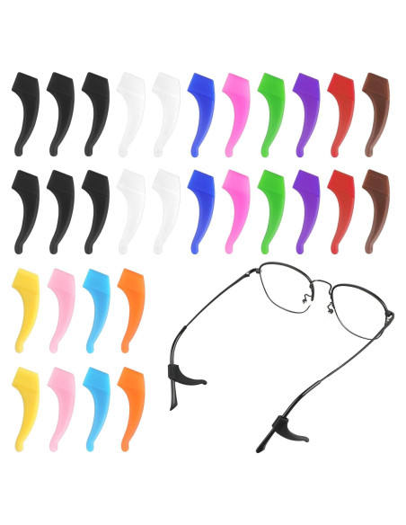 Ganchos para Orejas de Gafas COMNICO 15 Pares Silicona