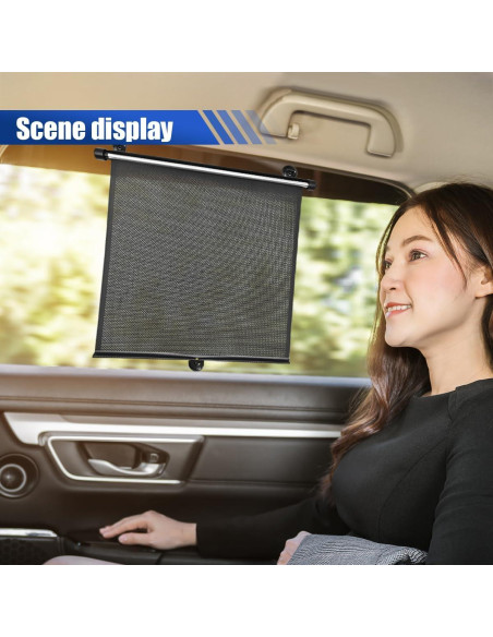 Protector Solar Retráctil DUSCOKE para Ventana de Auto 46.99x35.88cm