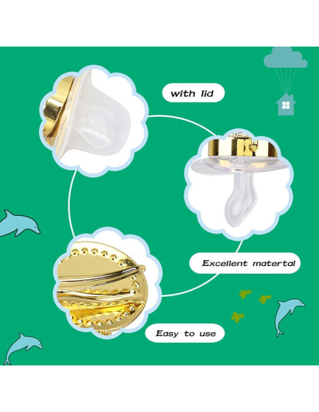 Chupete Curvado Focket para Bebé con Clip y Letras Iniciales