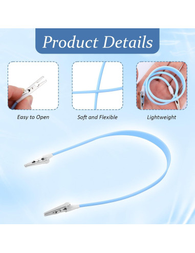 Clips para Baberos Dentales SynHHergyx - 5 Pcs Silicona Suave