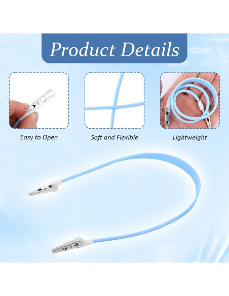 Clips para Baberos Dentales SynHHergyx - 5 Pcs Silicona Suave