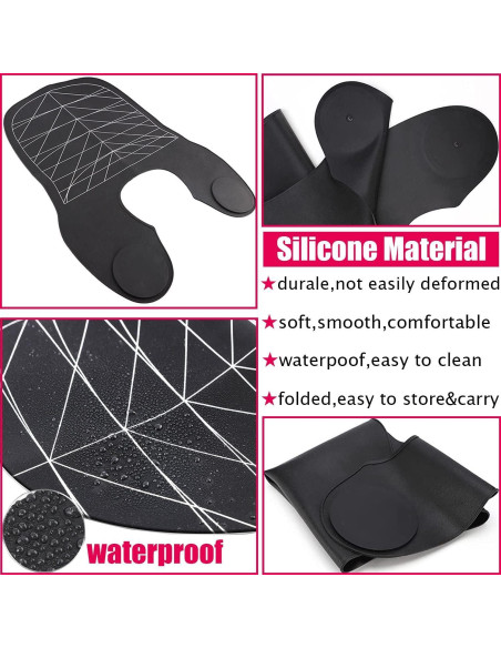 Collar de Corte de Cabello de Silicona XDONEF 54.6x42cm