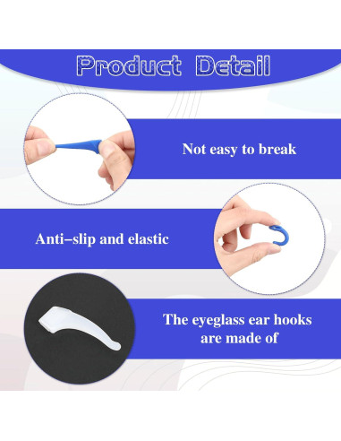 Ganchos para Orejas de Gafas COMNICO 15 Pares Silicona