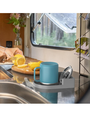 Soporte para Secado de Botellas NiHome Silicona Gris 15.5x11.4cm