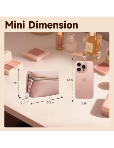 Bolsa de Almacenamiento YDR para Toallas Sanitarias Rosa 12x23cm