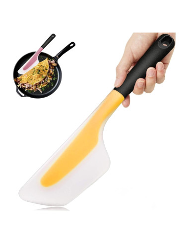 Espátula de Silicona Amarilla Bigwinyep 33x5.1cm Antiadherente