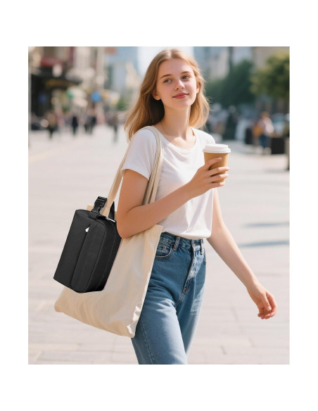 Bolsa de Almuerzo Aislada Neverwhy Pequeña 3L Negra