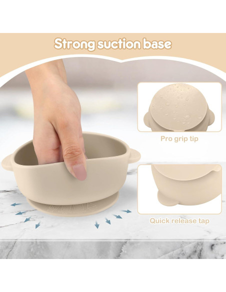 Tazones para Bebés Wesketch Acero Inoxidable 2 Piezas Antideslizante