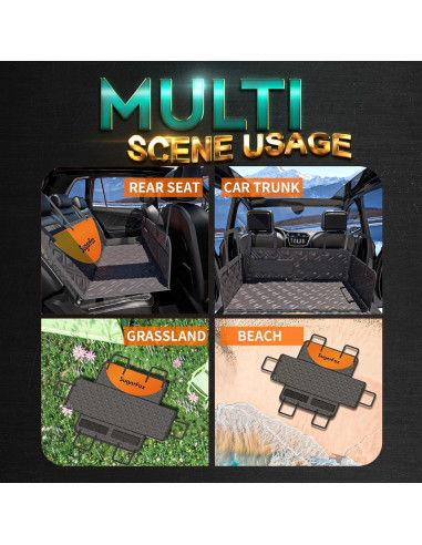 Funda de Asiento para Perros SugarFox - Impermeable y Resistente