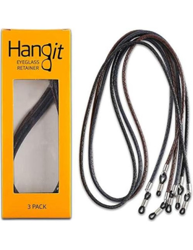 Correa de Gafas HANGIT - Cadena de Sol 3 Piezas Cuero PU