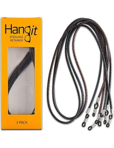 Correa de Gafas HANGIT - Cadena de Sol 3 Piezas Cuero PU