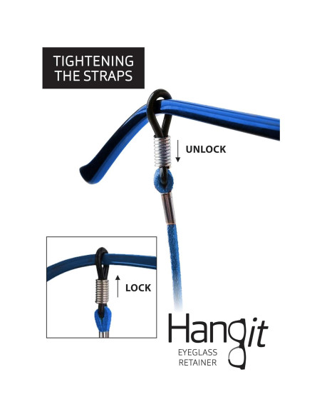 Correa de Gafas HANGIT - Cadena de Sol 3 Piezas Cuero PU