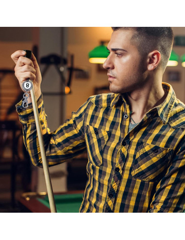 Soporte de Tiza de Billar FdcLixuvol Retráctil Negro