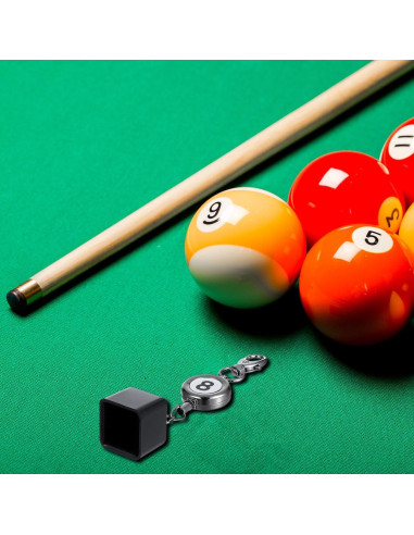 Soporte de Tiza de Billar FdcLixuvol Retráctil Negro