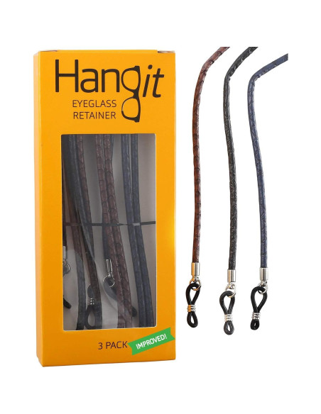 Correa de Gafas HANGIT - Cadena de Sol 3 Piezas Cuero PU