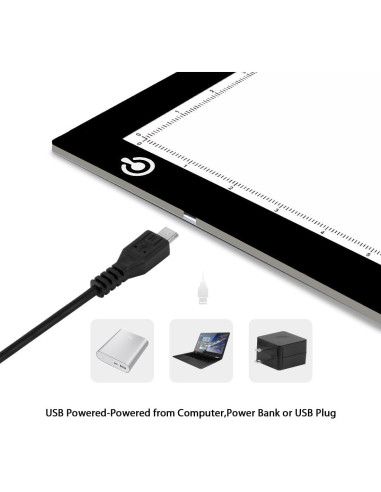 Caja de Luz LED Portátil A4 LitEnergy para Trazar USB