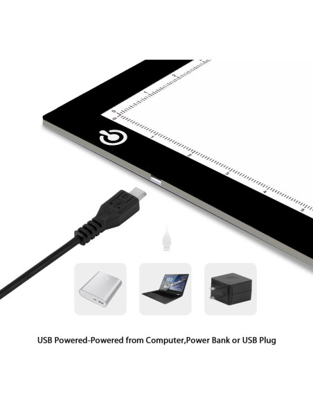 Caja de Luz LED Portátil A4 LitEnergy para Trazar USB