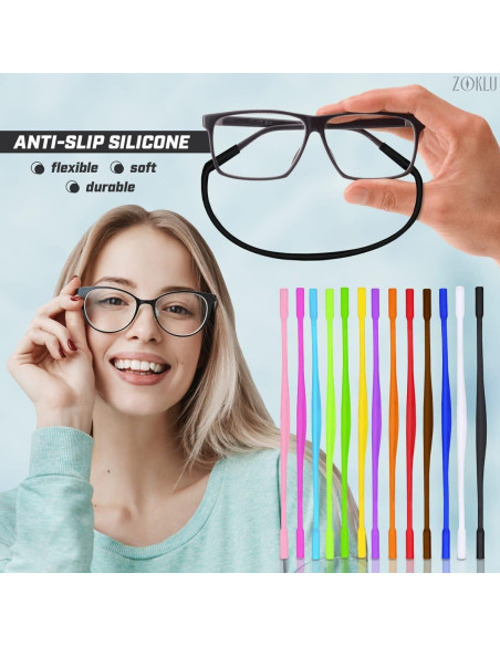 12 Soportes para Gafas - Correas Deportivas de Silicona