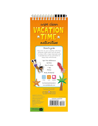 Wipe Clean Activities: Vacation Time (Wipe Clean Activity Books)
