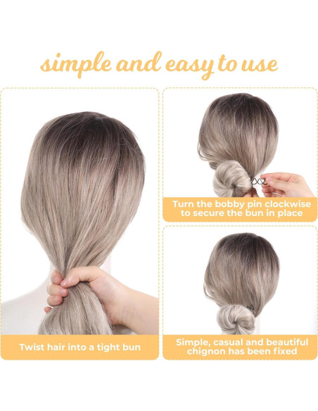 30 Horquillas Espirales KALIONE en 3 Colores 6 cm