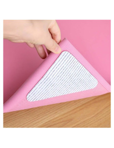 Agarrador Antideslizante para Alfombra 12x12cm - 8 Piezas