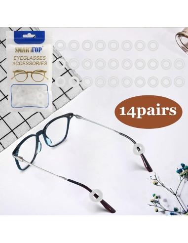 14 Pares de Fundas Antideslizantes para Gafas - SMARTTOP