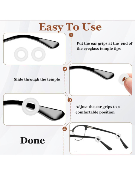 14 Pares de Fundas Antideslizantes para Gafas - SMARTTOP