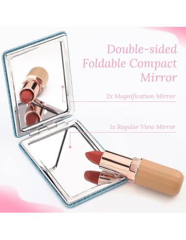 Espejo Compacto Plegable Panelee 8 Pcs 6.2x8.5 cm Inspiracional