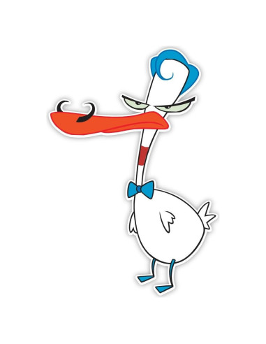 Sticker Vinilo Courage the Cowardly Dog 7.6x12.7 cm