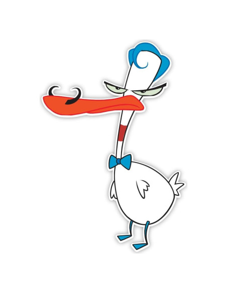 Sticker Vinilo Courage the Cowardly Dog 7.6x12.7 cm