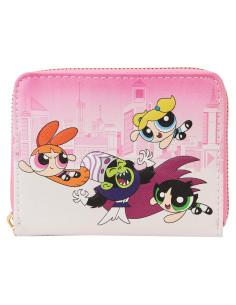 Billetera Loungefly Powerpuff Girls con cremallera 14x10cm