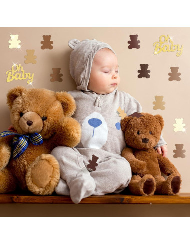 Confeti de Mesa Harloon 500 Pcs Oso y Dorado 3.5 cm