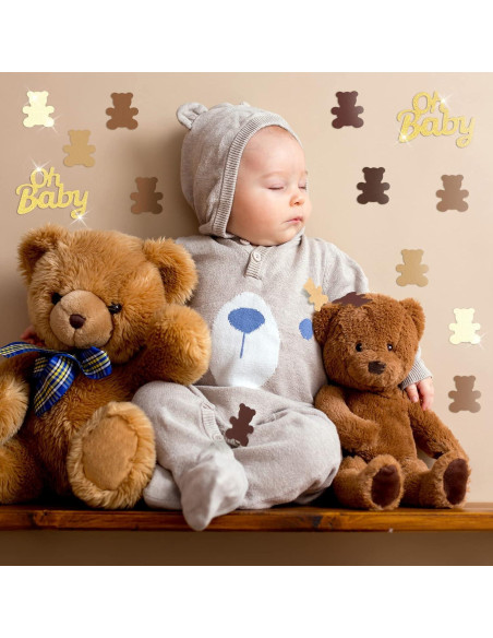 Confeti de Mesa Harloon 500 Pcs Oso y Dorado 3.5 cm