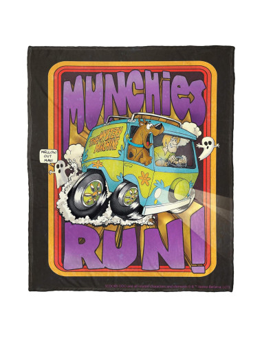 Manta de Toque de Seda Scooby-Doo Northwest 127x152 cm Munchies Run