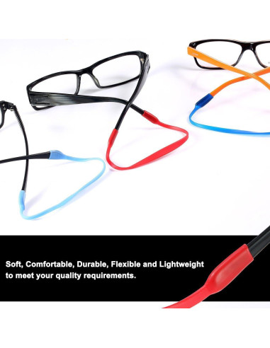 Wittocs 12 Colores Correa Antideslizante para Gafas Niños